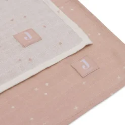 Jollein Twinkling Large Multidoek - 2 Pack - 115 x 115 cm - Hydrofiel - Wild Rose><noscript><img width=