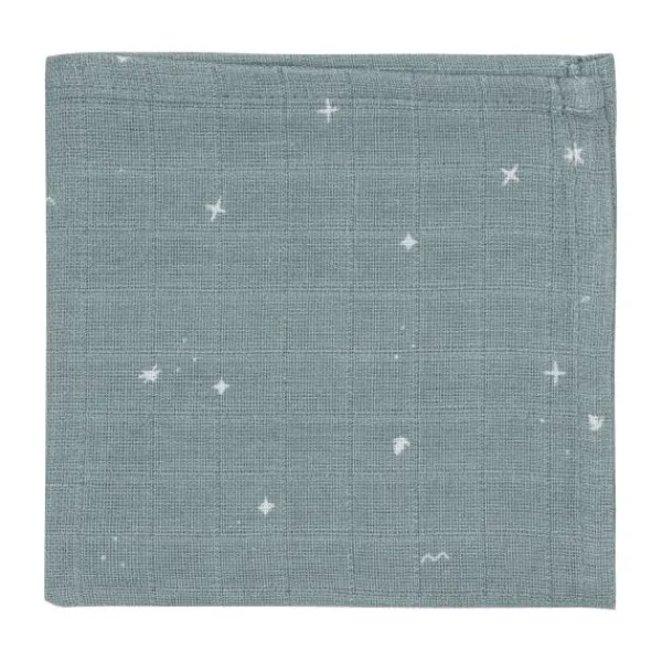 Jollein Twinkling Monddoekje - 3 Pack - 31 x 31 cm - Hydrofiel - Sea Green> Monddoekjes / Spuugdoekjes