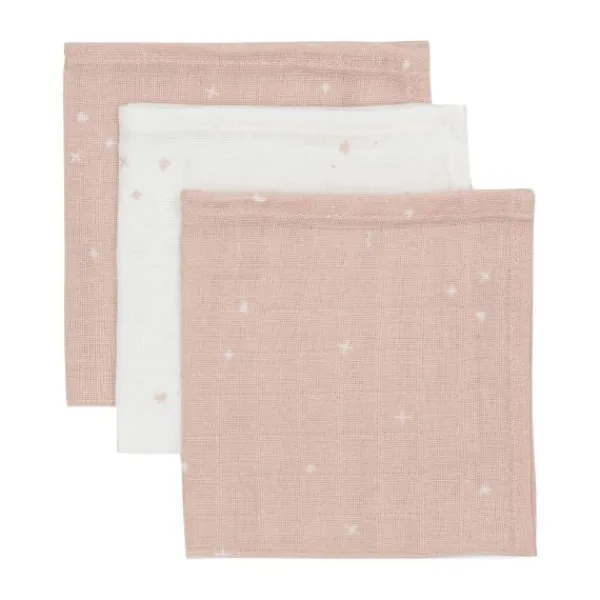 Jollein Twinkling Monddoekje - 3 Pack - 31 x 31 cm - Hydrofiel - Sea Green> Monddoekjes / Spuugdoekjes