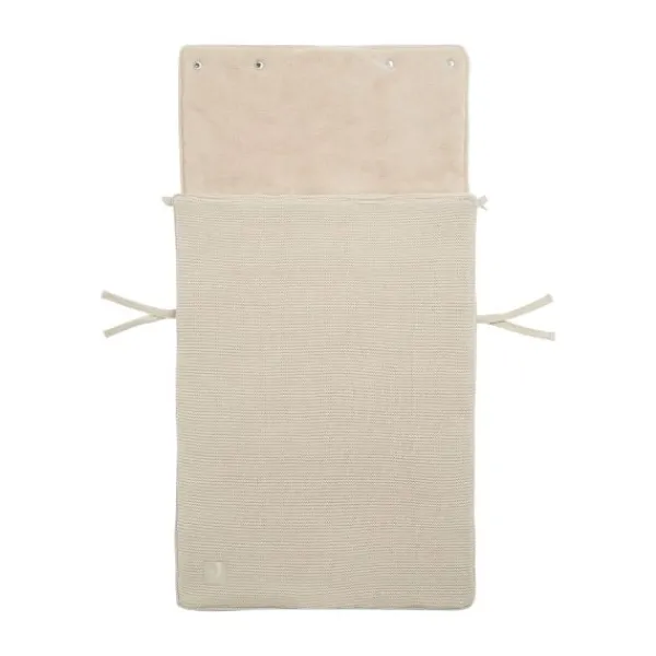 Jollein Voetenzak Autostoel Groep 0+ 3/5 Punts Basic Knit Nougat> Accessoires Autostoel