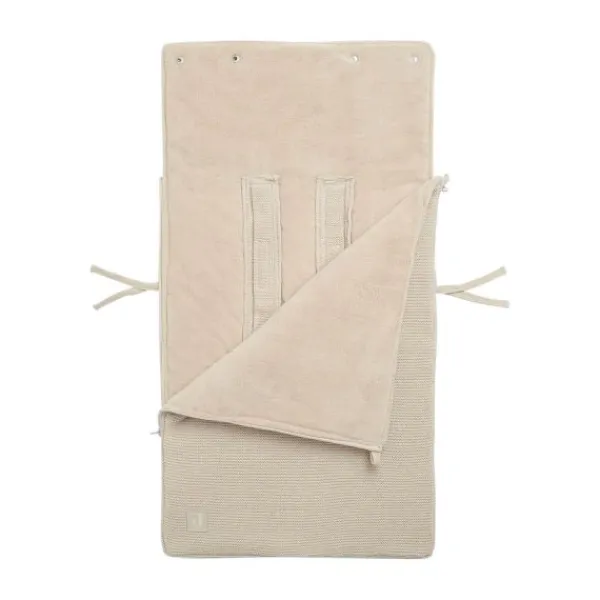 Jollein Voetenzak Autostoel Groep 0+ 3/5 Punts Basic Knit Nougat> Accessoires Autostoel