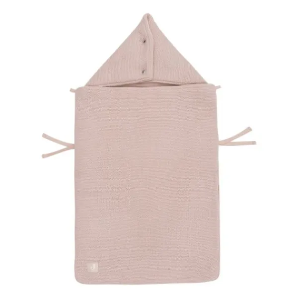 Jollein Voetenzak Groep 0+ 3/5 punts gordel - Basic Knit - Wild Rose> Accessoires Autostoel