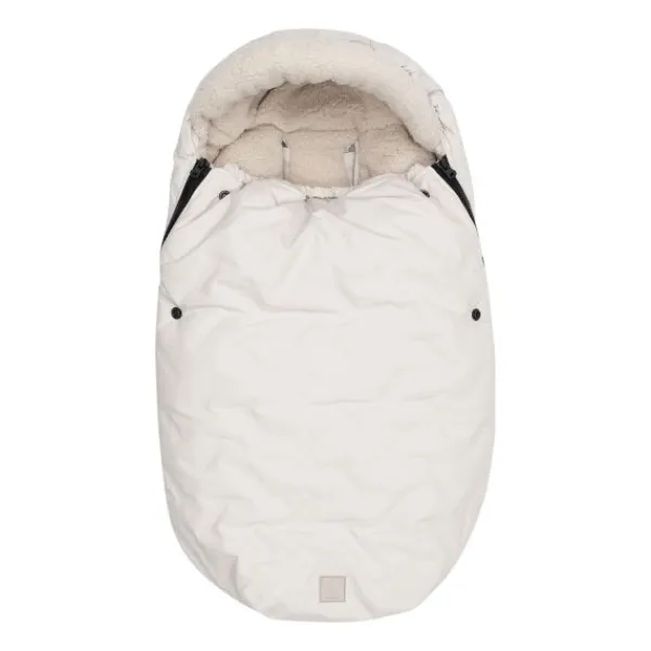 Jollein Voetenzak Groep 0+ 3/5 punts gordel - Embossed - Milky Coffee> Accessoires Kinderwagens|Accessoires Tweeling/Duo
