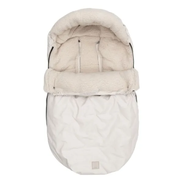 Jollein Voetenzak Groep 0+ 3/5 punts gordel - Embossed - Milky Coffee> Accessoires Kinderwagens|Accessoires Tweeling/Duo