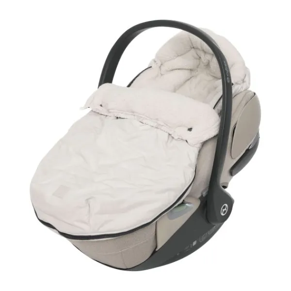 Jollein Voetenzak Groep 0+ 3/5 punts gordel - Embossed - Milky Coffee> Accessoires Kinderwagens|Accessoires Tweeling/Duo