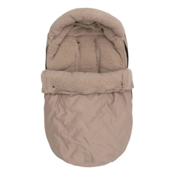 Jollein Voetenzak Groep 0+ 3/5 punts gordel - Embossed - Milky Coffee> Accessoires Kinderwagens|Accessoires Tweeling/Duo