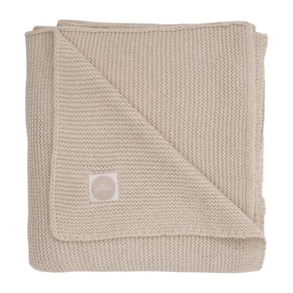 Jollein Wiegdeken Basic Knit Nougat 75 x 100 cm> Wiegdekens