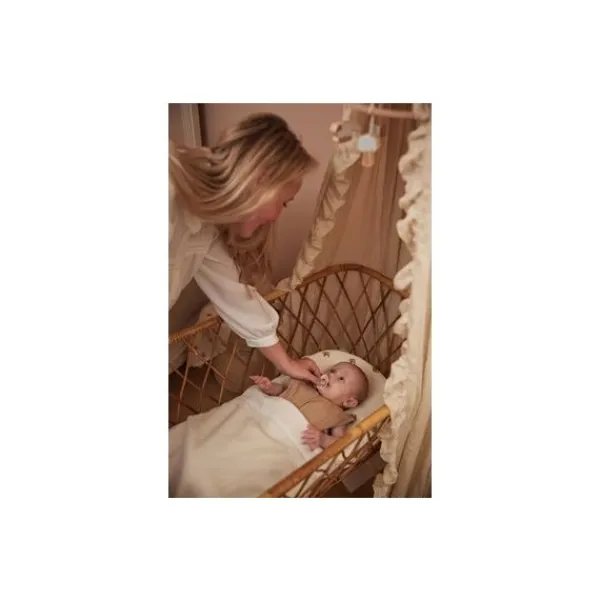 Jollein Wiegdeken Basic Knit Ivory 75 x 100 cm> Wiegdekens