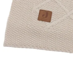 Jollein Wiegdeken Check Knit Oatmeal 75 x 100 cm><noscript><img width=