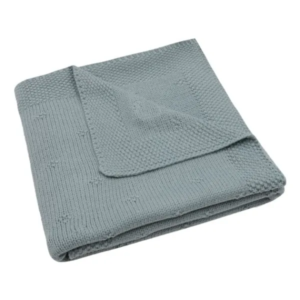 Jollein Wiegdeken Cosy Knit Sea Green 75 x 100 cm> Wiegdekens