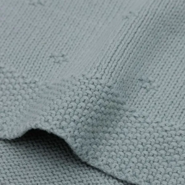 Jollein Wiegdeken Cosy Knit Sea Green 75 x 100 cm> Wiegdekens