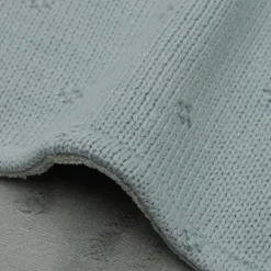 Jollein Wiegdeken Cosy Knit Sea Green / Velvet 75 x 100 cm> Wiegdekens