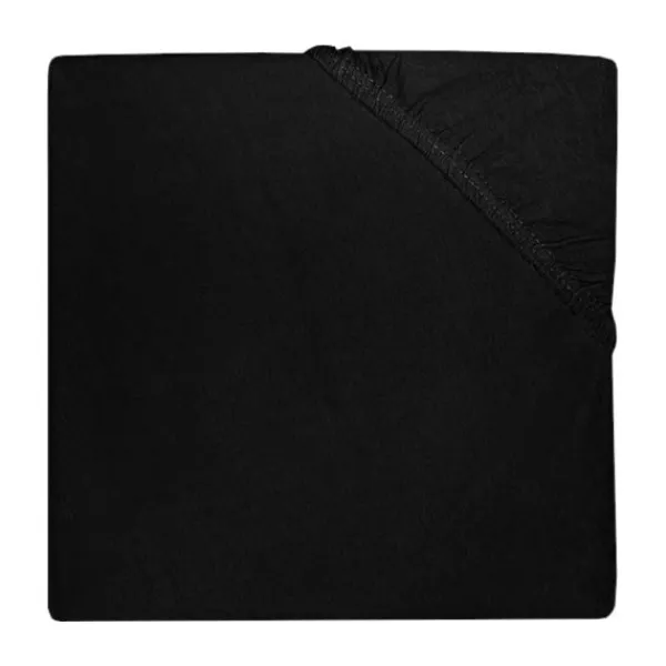 Jollein Wieghoeslaken Jersey 40 x 80/90 cm Black> Accessoires Wiegen|Hoeslakens