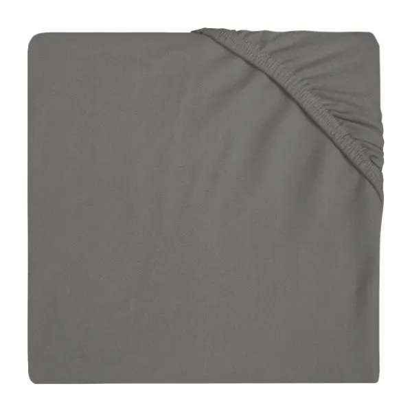 Jollein Wieghoeslaken Jersey 40 x 80/90 cm Storm Grey> Accessoires Wiegen|Hoeslakens