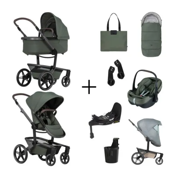 Joolz Day5 All-in-One Bundle – Forest Green> Wandelwagens|Complete Kinderwagens