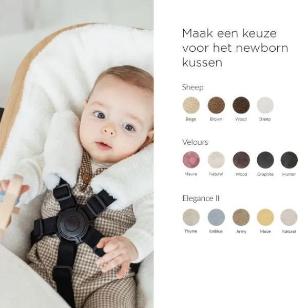 Kidsmill Up! E6 Newborn Frame + Verstelbare Adapter Oatmeal> Accessoires Kinderstoelen
