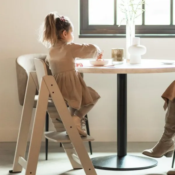 Kidsmill Up! Kinderstoel Incl. Kunststof Babyset - Zwart> Houten Kinderstoelen