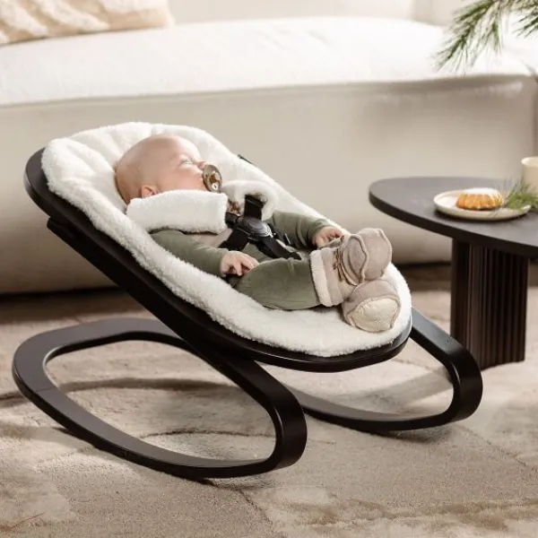 Kidsmill Up! Kinderstoel Incl. Kunststof Babyset Oatmeal - Beuken Zwart> Houten Kinderstoelen