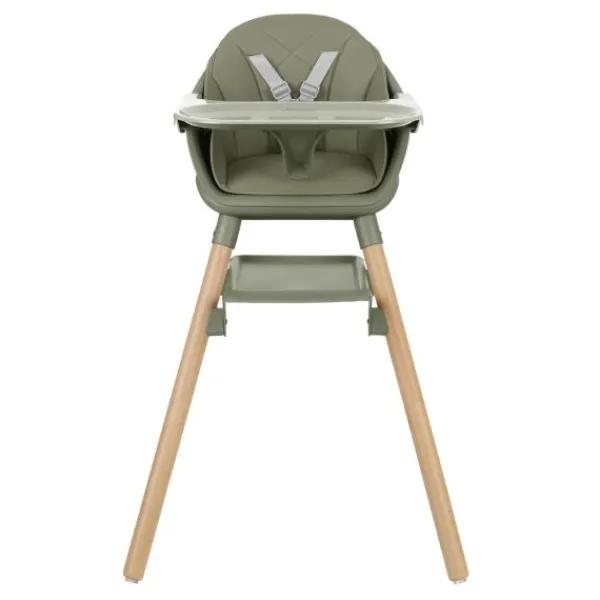Kikkaboo Kinderstoel 2 in 1 Woody Beige> Houten Kinderstoelen