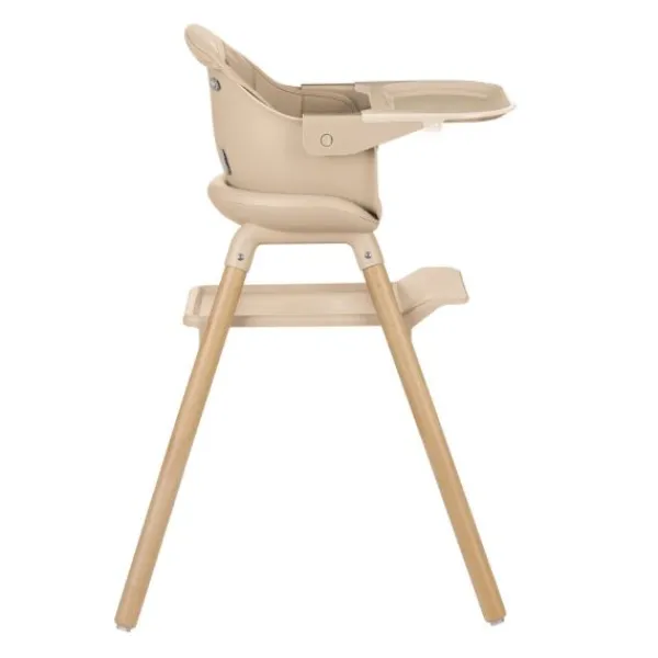 Kikkaboo Kinderstoel 2 in 1 Woody Beige> Houten Kinderstoelen