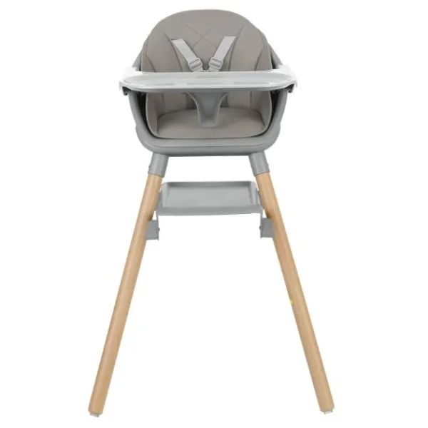 Kikkaboo Kinderstoel 2 in 1 Woody Beige> Houten Kinderstoelen