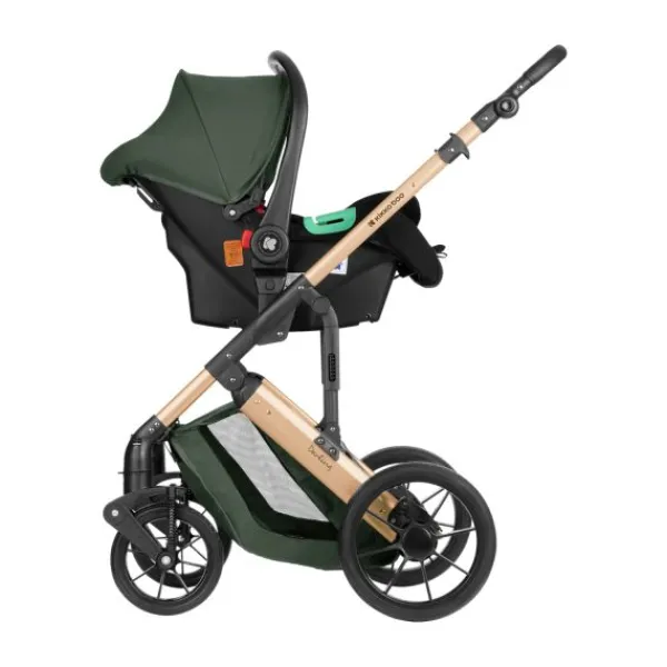 Kikkaboo Kinderwagen 3 in 1 Darling Leger Groen> Wandelwagens|Complete Kinderwagens