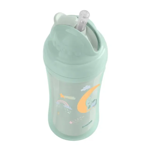 Kikkaboo Maan Beker Met Siliconen Rietje - 220ml - Mint> Bekers