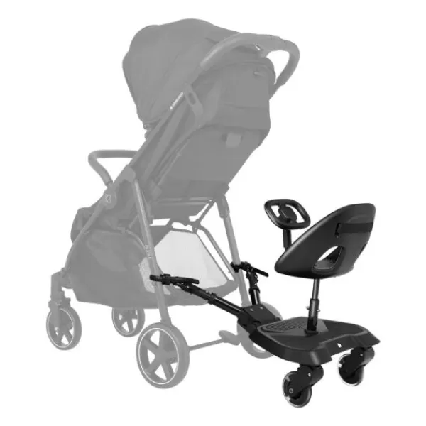 Kikkaboo Meerijdplankje voor buggy/kinderwagen Met Zitting Ally XL> Accessoires Buggy's|Accessoires Kinderwagens