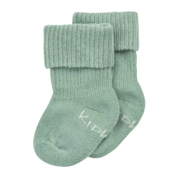 Kipkep Blijf-Sokjes - Prematuur - Pale Green> Sokjes