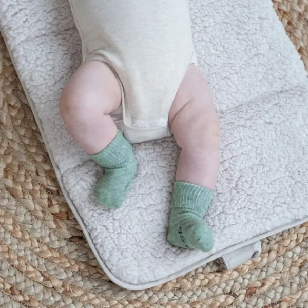 Kipkep Blijf-Sokjes - Prematuur - Pale Green> Sokjes