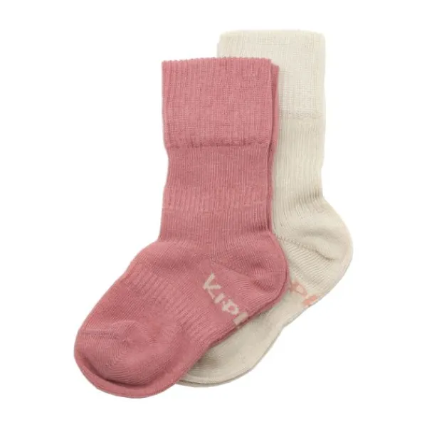 KipKep Blijf-Sokjes Dusty Clay 12-18mnd 2-Pack 12-18 maanden> Sokjes