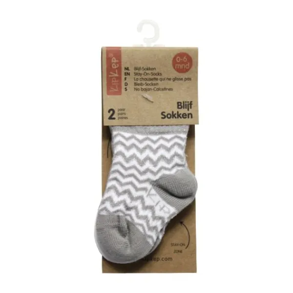 KipKep Blijf-Sokjes Dusty Clay 12-18mnd 2-Pack 12-18 maanden> Sokjes