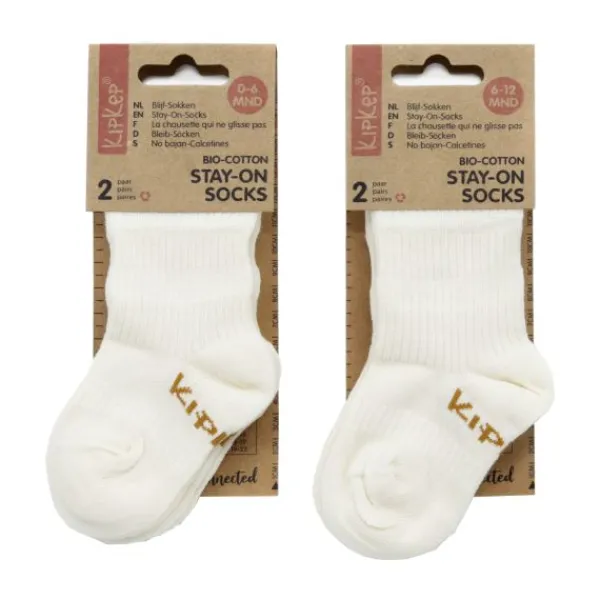 KipKep Blijf-Sokjes Dusty Clay 12-18mnd 2-Pack 12-18 maanden> Sokjes