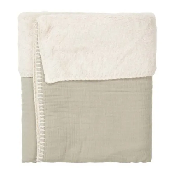 Koeka Ledikantdeken Teddy Faro Sage 100 x 150 cm> Ledikantdekens