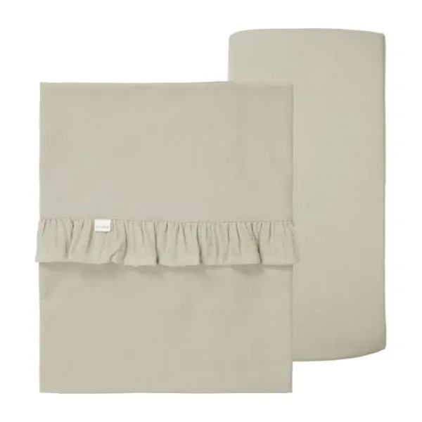 Koeka Ledikantdeken Teddy Faro Sage 100 x 150 cm> Ledikantdekens