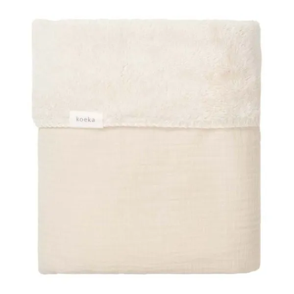 Koeka Ledikantdeken Teddy Faro Sage 100 x 150 cm> Ledikantdekens