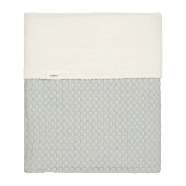 Koeka Wiegdeken Cotton Fleece Wafel Amsterdam Sand> Wiegdekens