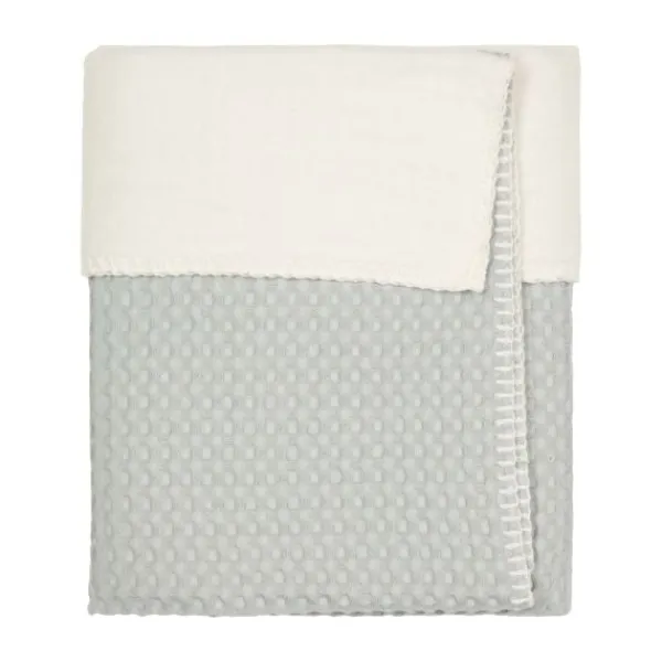 Koeka Wiegdeken Cotton Fleece Wafel Amsterdam Sand> Wiegdekens