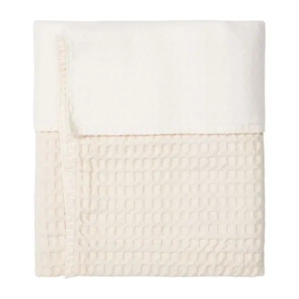 Koeka Wiegdeken Cotton Fleece Wafel Amsterdam Sand> Wiegdekens