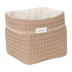 Koeka Wiegdeken Cotton Fleece Wafel Amsterdam Sand><noscript><img width=