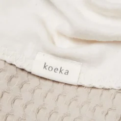 Koeka Wiegdeken Cotton Fleece Wafel Amsterdam Sand><noscript><img width=