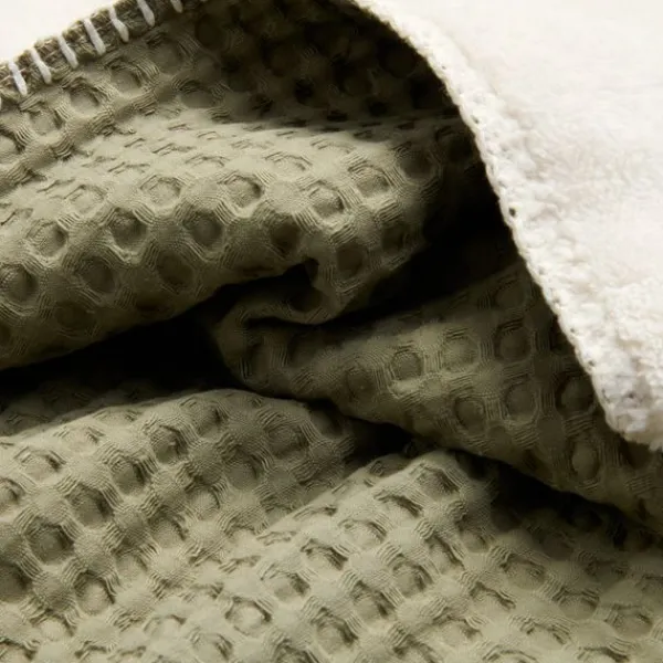 Koeka Wiegdeken Wafel/Teddy Oslo Sand/Pebble> Wiegdekens