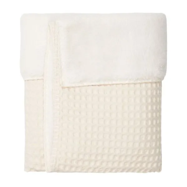 Koeka Wiegdeken Wafel/Teddy Oslo Sand/Pebble> Wiegdekens