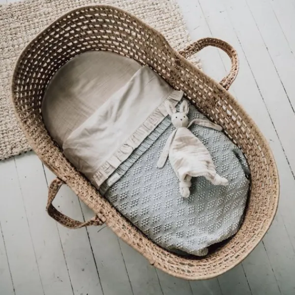 Koeka Wieglaken En Hoeslaken Set Ruffle Faro Sage> Wieglakens