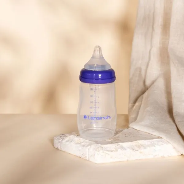 Lansinoh Fles Met Natural Wave Speen 240 ml (2 stuks)> Flessen