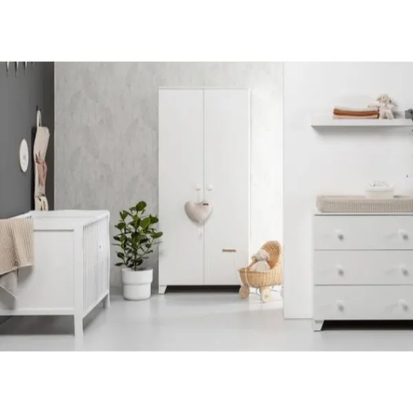 Europe Baby Ledikant 60-120 Sarah II Mat Wit> Complete Babykamers|Ladekasten
