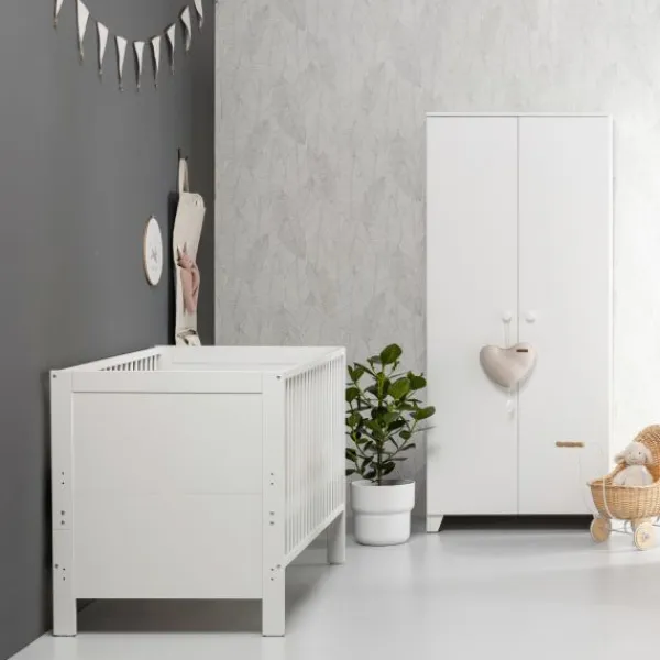 Europe Baby Ledikant 60-120 Sarah II Mat Wit> Complete Babykamers|Ladekasten