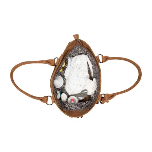 Little Company Diaperbag Vienna Cognac> Lederlook Tassen|Accessoires Kinderwagens