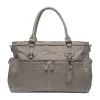 Little Company Diaperbag Monaco Braided Taupe> Lederlook Tassen|Accessoires Kinderwagens