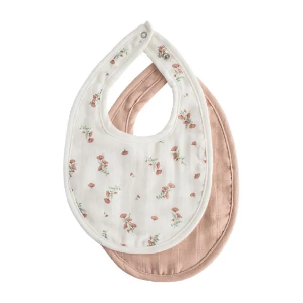 Mushie Little Dutch Bandana Slab Pure Soft Pink 22 x 16 cm> Slabben